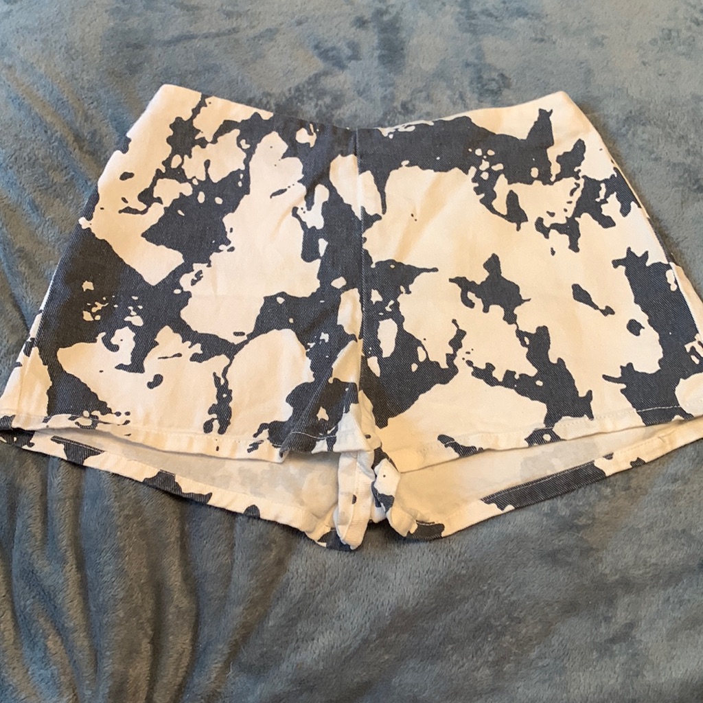 Denim Shorts White And Denim Lelis Brand Size Medium